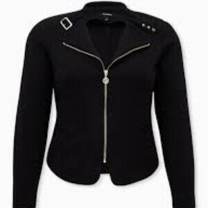 Versace Black Blazer with Gold Accents